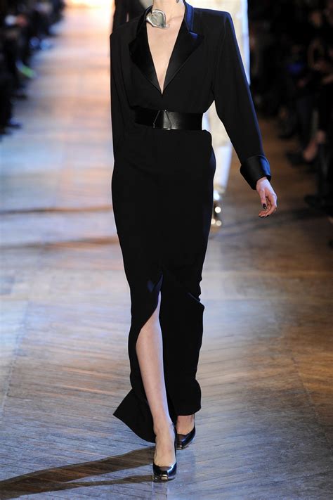 yves saint laurent long black dress rtw|st laurent dresses 2017.